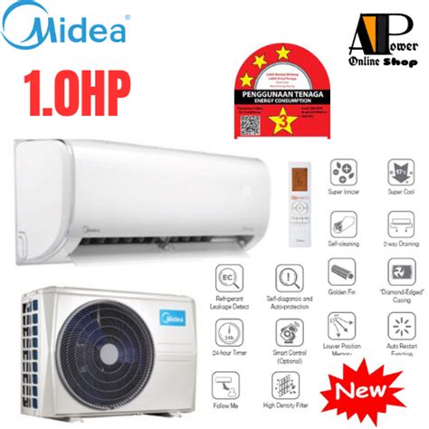 Midea Air Cond New R32 1 0HP 1 5HP 2 0HP 2 5HP MSGD 09CRN Non Inverter