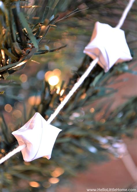 DIY Origami Lucky Star Garland