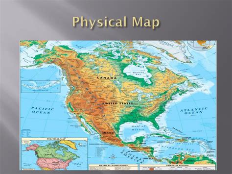 Which Locations Do Physical Maps Usually Show