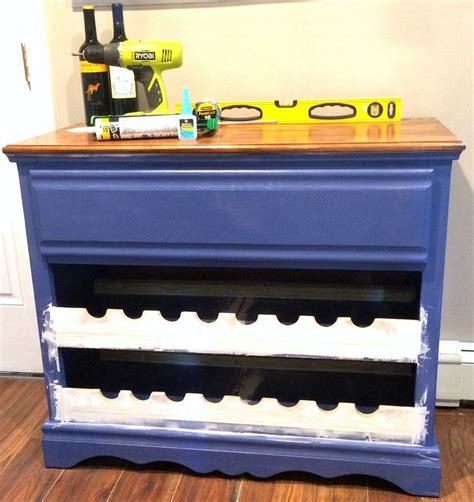 How To Turn A Dresser Into A Wine Bar Diy Dresser Makeover Wine Bar