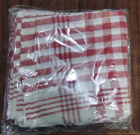 Cotton Check Duster Dibbi Quantity Per Pack 12 Size 18 18 At Rs 6