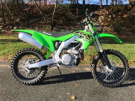 Used 2021 Kawasaki KX 450X Lime Green Motorcycles In Plymouth MA