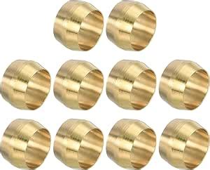 Patikil Id Compression Sleeve Ferrules Pack Brass Sleeve