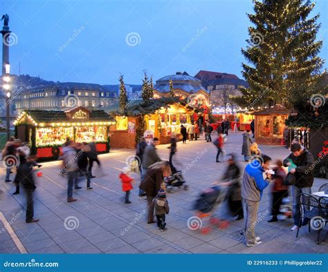 Christmas Market in Stuttgart Editorial Stock Photo - Image of lights ...