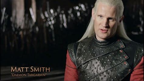 Matt Smith About Daemon Targaryen The Rogue Prince YouTube