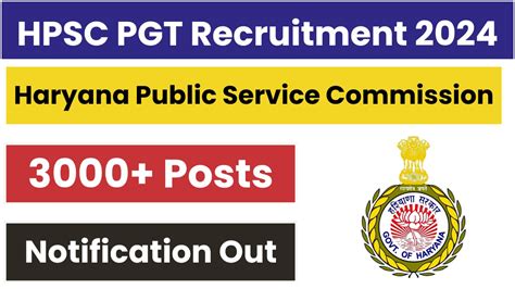 Hpsc Pgt Recruitment Post Notification Apply Online Exam