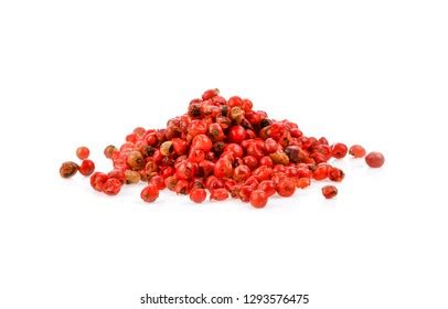 Pile Pink Pepper Corns Isolated On Stock Photo Shutterstock