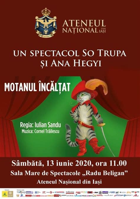 Bilete Teatru Pentru Copii Motanul Nc L At Regia Iulian Sandu