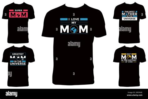 Typography Mom T Shirt Design Stock Vector Images Alamy