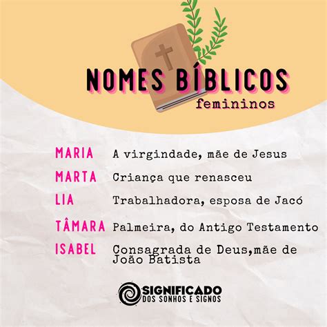 Nomes B Blicos E Significado Braincp