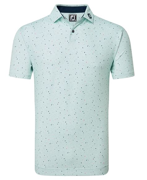 Footjoy Mens Tweed Texture Pique Polo Shirt Golfonline