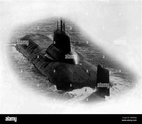 An Aerial Port Quarter View Of The Soviet Typhoon Class Nuclear Powered