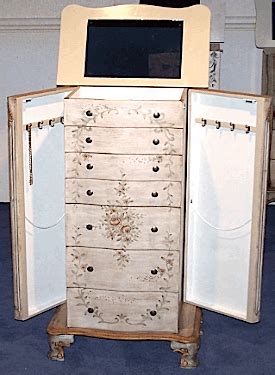 White Jewelry Armoire