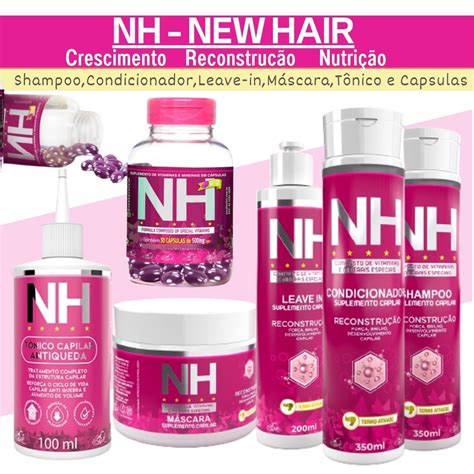 Crescimento Capilar New Hair Nh T Nico E Capsulas Shopee Brasil