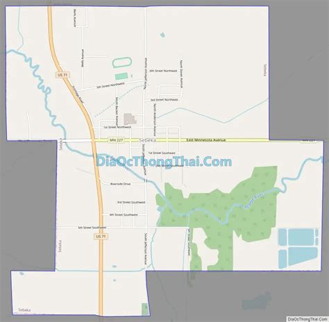 Map Of Sebeka City Thong Thai Real