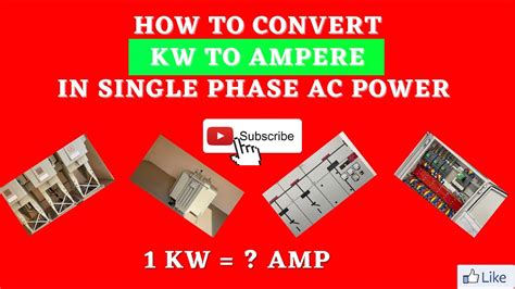 How To Convert Kw To Part Kw To In Single Phase Kw To