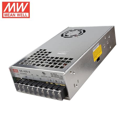 Meanwell Se 450 5 Switch Power Supply 5v 75a 375w Led And Lcd Products For Indoor And Outdoor