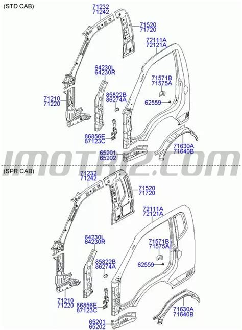 Refuerzo Carroceria H100 Truck Hr 4F Marca Hyundai Genuine Parts