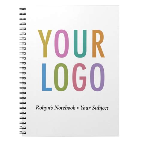 Small Promotional Notebook Company Logo No Minimum | Zazzle.com.au