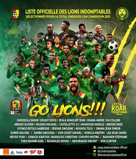 Afcon Cameroon Concei Ao Publishes His Final List At A Glance