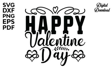 Happy Valentine Day Svg Valentines Day Graphic By Svg Design Hub