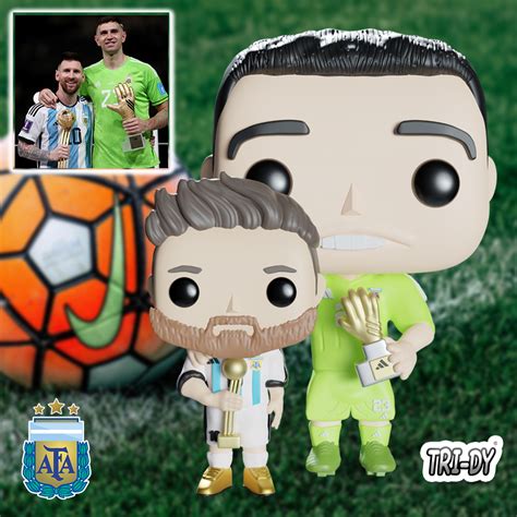 Stl Datei Funko Pop Messi And Dibu Dibu Martinez Weltmeisterschaft Katar