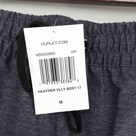 Hurley Men S Heather Volley Walk Boardshorts Swimwear Grey S M