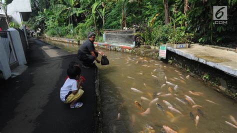 FOTO Dulu Kotor Selokan Air Ini Diubah Jadi Kolam Ikan Foto