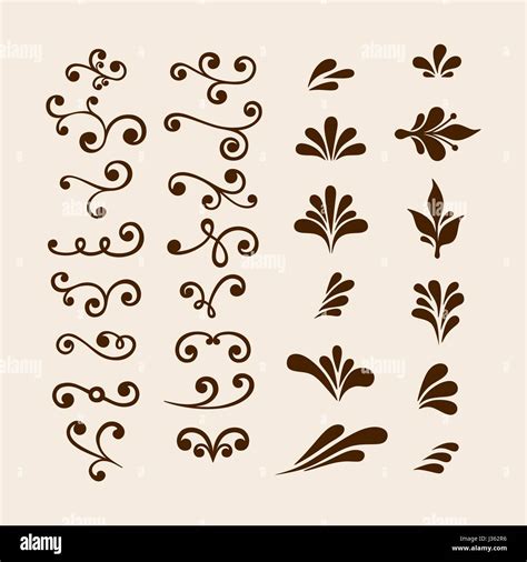 Vector Hand Draw Vintage Floral Design Elements Flowers Decorative