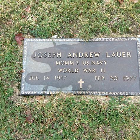 Joseph Andrew Lauer Find A Grave Memorial