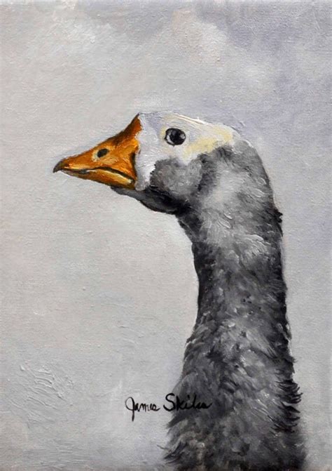 Goose Original Oil Painting