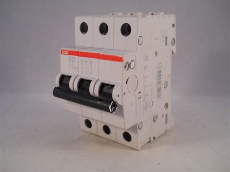 ABB MCB 63 Type C Triple Pole 63A C63 Three Phase Breaker S203