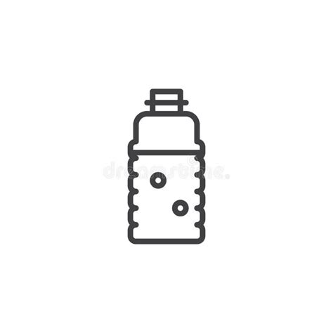 Editable Line Plastic Water Bottle Icon Stock Illustrations 754