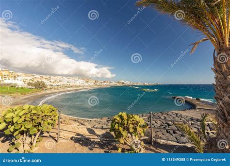 Torviscas Beach Playa De Torviscas Near El Duque Castle Tenerife