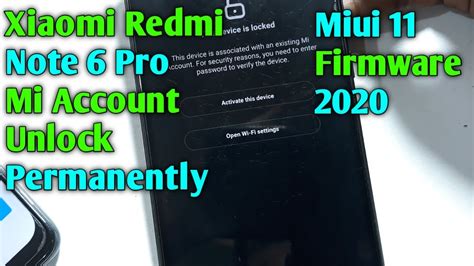 Xiaomi Redmi Note Pro Mi Account Unlock Permanently Miui Redmi