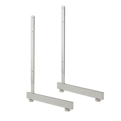 L Shaped Gridwall Legs Chrome Okanagan Bag And Box