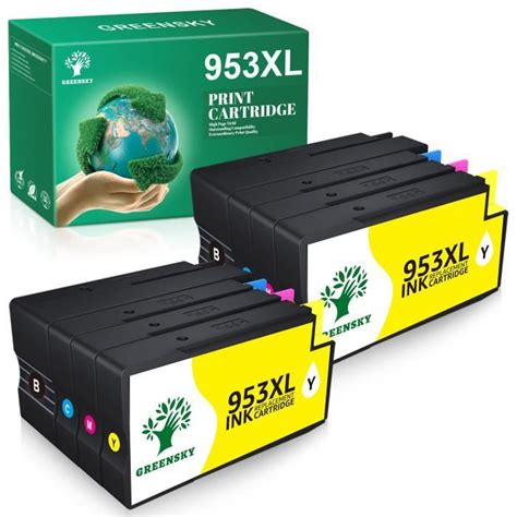 GREENSKY 953XL 8 Cartouche D Encre De Compatible Pour HP 953 XL Pour HP