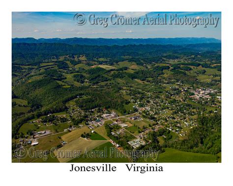 Aerial Photo Of Jonesville Virginia America From The Sky