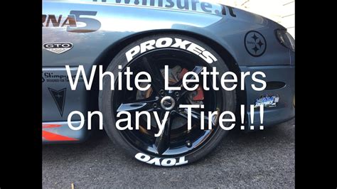 Installing White Letters On Your Tires Youtube