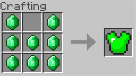 How To Craft Emerald Armor In Minecraft New Crafting Ideas YouTube