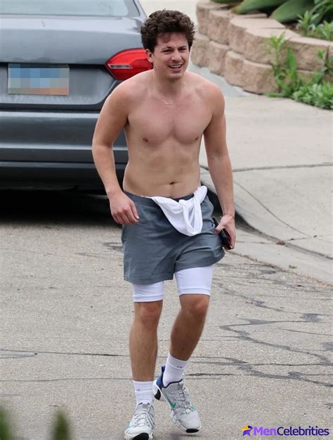 Charlie Puth Shows Off His Naked Torso While Running Naked Male