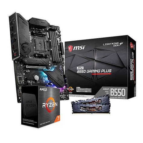 Amd Ryzen 7 5800x Msi B550 Gaming Plus Ram 16 Go 3200 Mhz Kit Upgrade Pc Sur