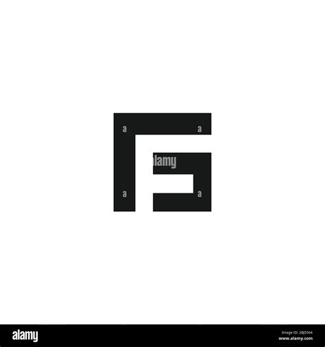 Plantilla De Dise O Vectorial Con El Logotipo Fg O El Logotipo Gf