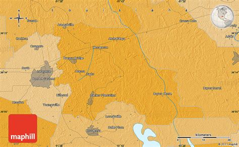 Political Map of Lafayette