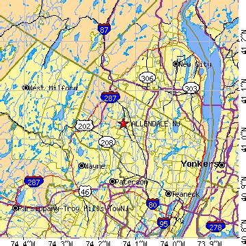 Allendale, New Jersey (NJ) ~ population data, races, housing & economy