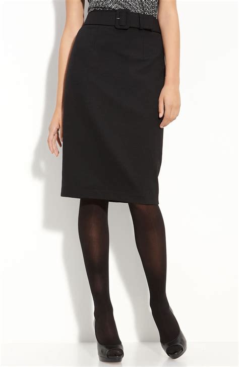 Halogen® High Waist Belted Pencil Skirt Nordstrom