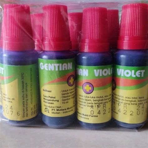 Jual GENTIAN VIOLET OBAT BIRU OBAT LUKA MULUT OBAT SARIAWAN SAKIT