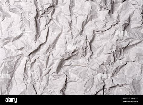 Crumpled Gray Paper Texture Wrinkled Paper Background With Cracks And