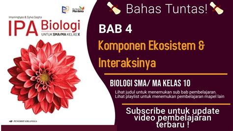 Interaksi Antar Komponen Ekosistem Kelas 10 Biologi Soal Uji