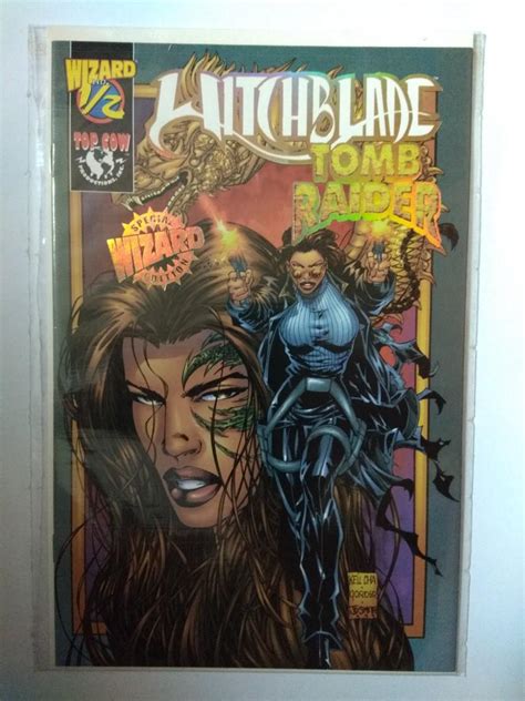 Top Cow Image Comics Witchblade Tomb Raider Rare Issue 1 2 Wizard Gold Foil Cover Hobbies